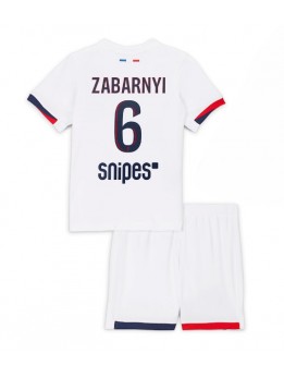 Paris Saint-Germain Illia Zabarnyi #6 Replika Borta Kläder Barn 2025-26 Kortärmad (+ byxor)